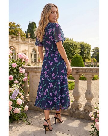 Roman Petite Floral Midi Dress