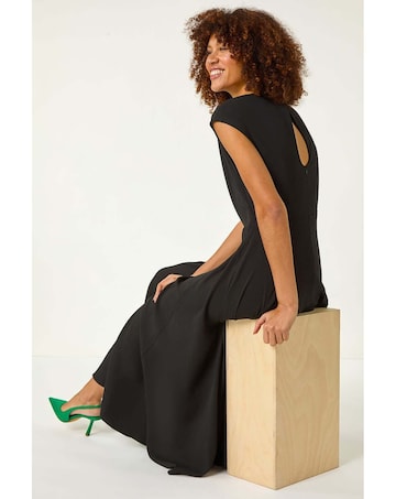 Roman Fit & Flare Midi Dress