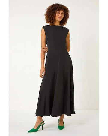 Roman Fit & Flare Midi Dress