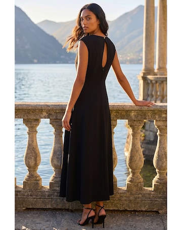 Roman Fit & Flare Midi Dress