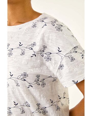 Roman Floral Puff Print T-Shirt