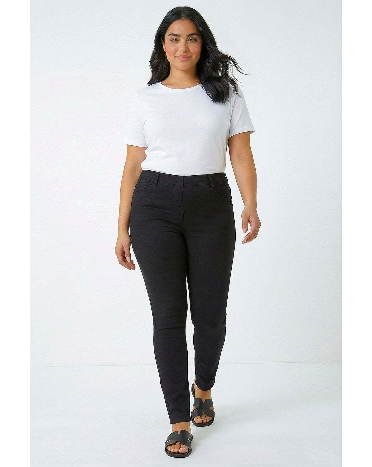 New In - Roman Curve Stretch Denim Jegging
