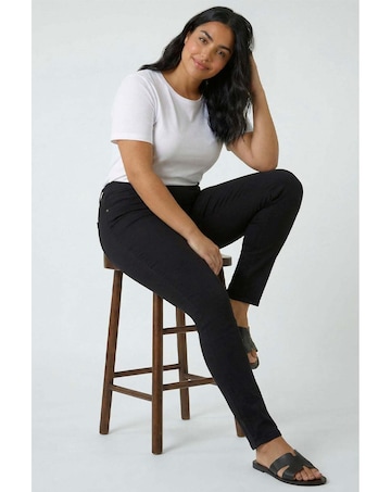Roman Curve Stretch Denim Jegging