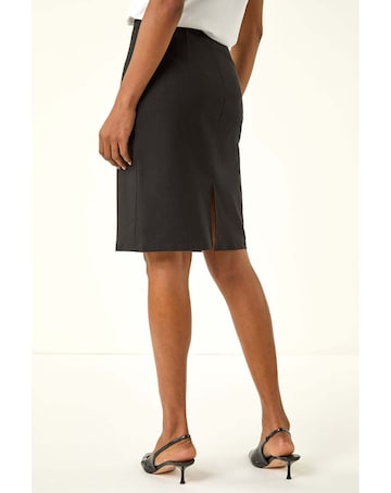 Roman Pull On Stretch Waist Pencil Skirt
