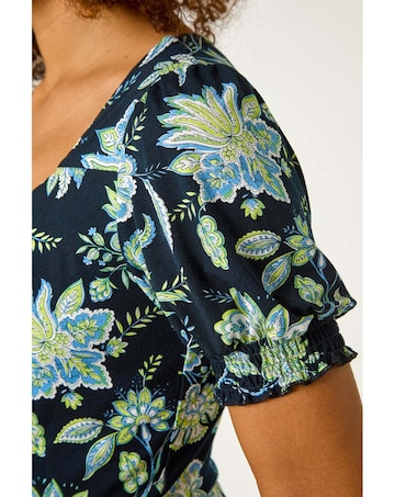 Roman Floral Sweetheart Dress