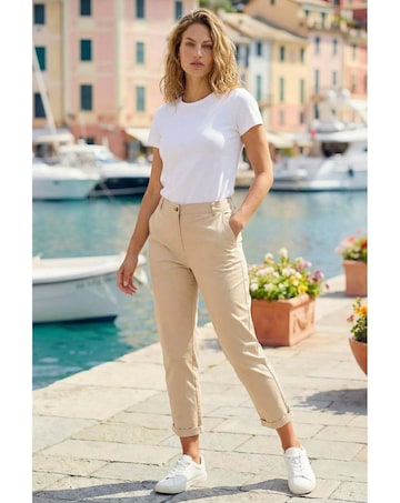 Roman Cotton Stretch Chino Trousers