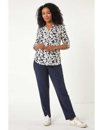 Roman Petite Floral Print Button Shirt