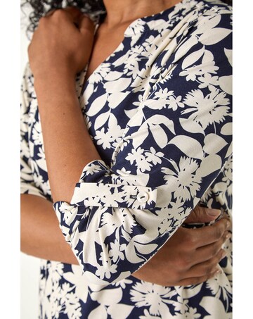 Roman Petite Floral Print Button Shirt