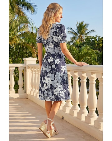 Roman Petite Floral Sweetheart Dress
