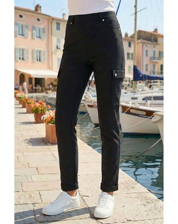 Roman Turn Up Stretch Cargo Trousers