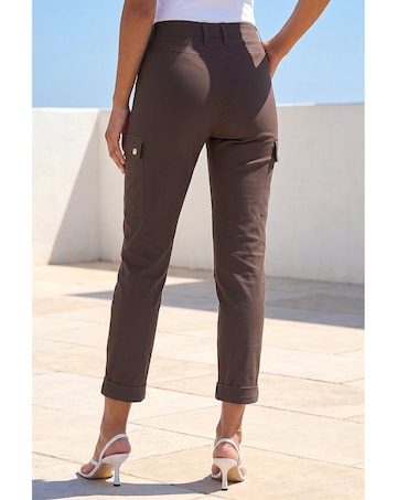 Roman Turn Up Stretch Cargo Trousers