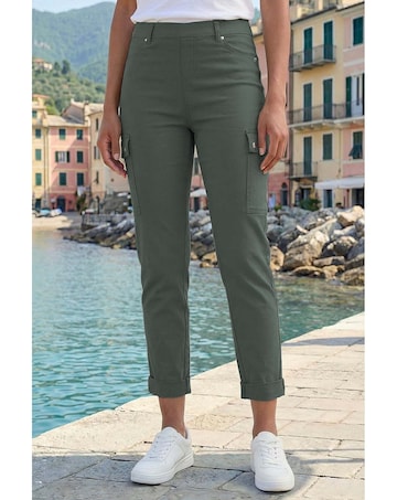 Roman Turn Up Stretch Cargo Trousers