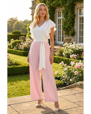 Roman Colour Block Stretch Jumpsuit