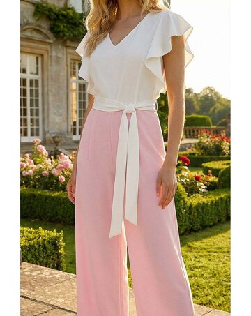 Roman Colour Block Stretch Jumpsuit