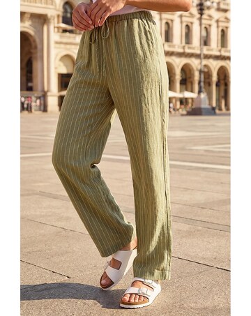 Roman Petite Stripe Stretch Trouser