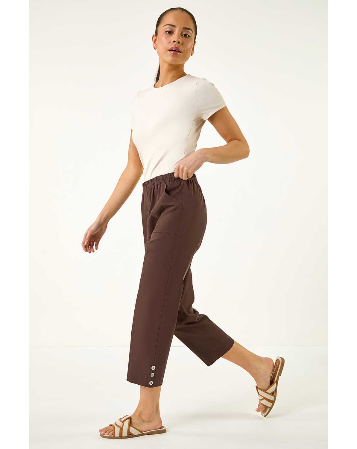 Roman Petite Cropped Stretch Trouser