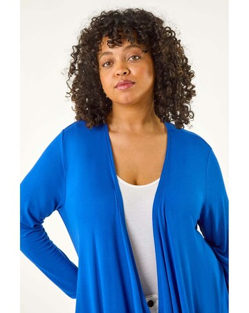 Roman Curve Waterfall Longline Cardigan