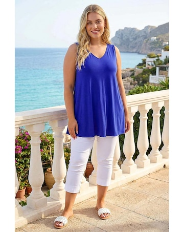 Roman Curve V-Neck Vest Top