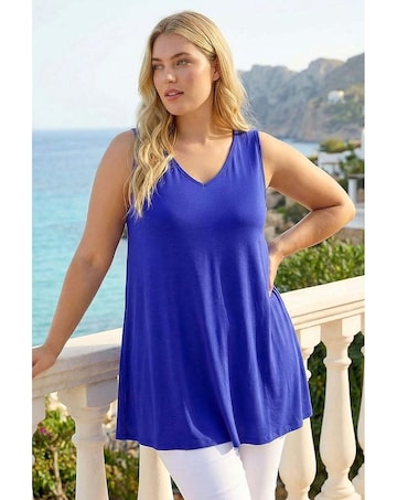 Roman Curve V-Neck Vest Top
