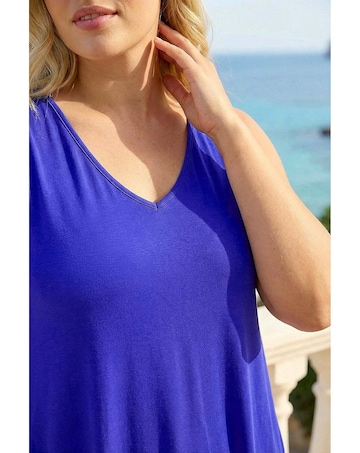Roman Curve V-Neck Vest Top