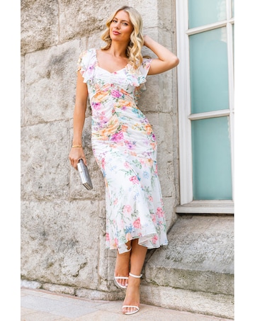 Roman Petite Floral Tiered Dress
