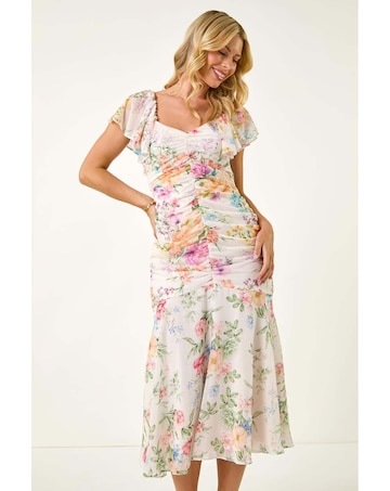 Roman Petite Floral Tiered Dress