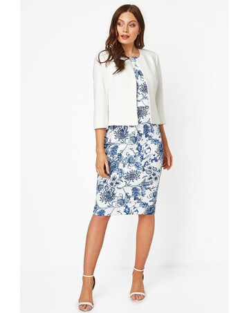 Roman Tailored Jacquard Jacket