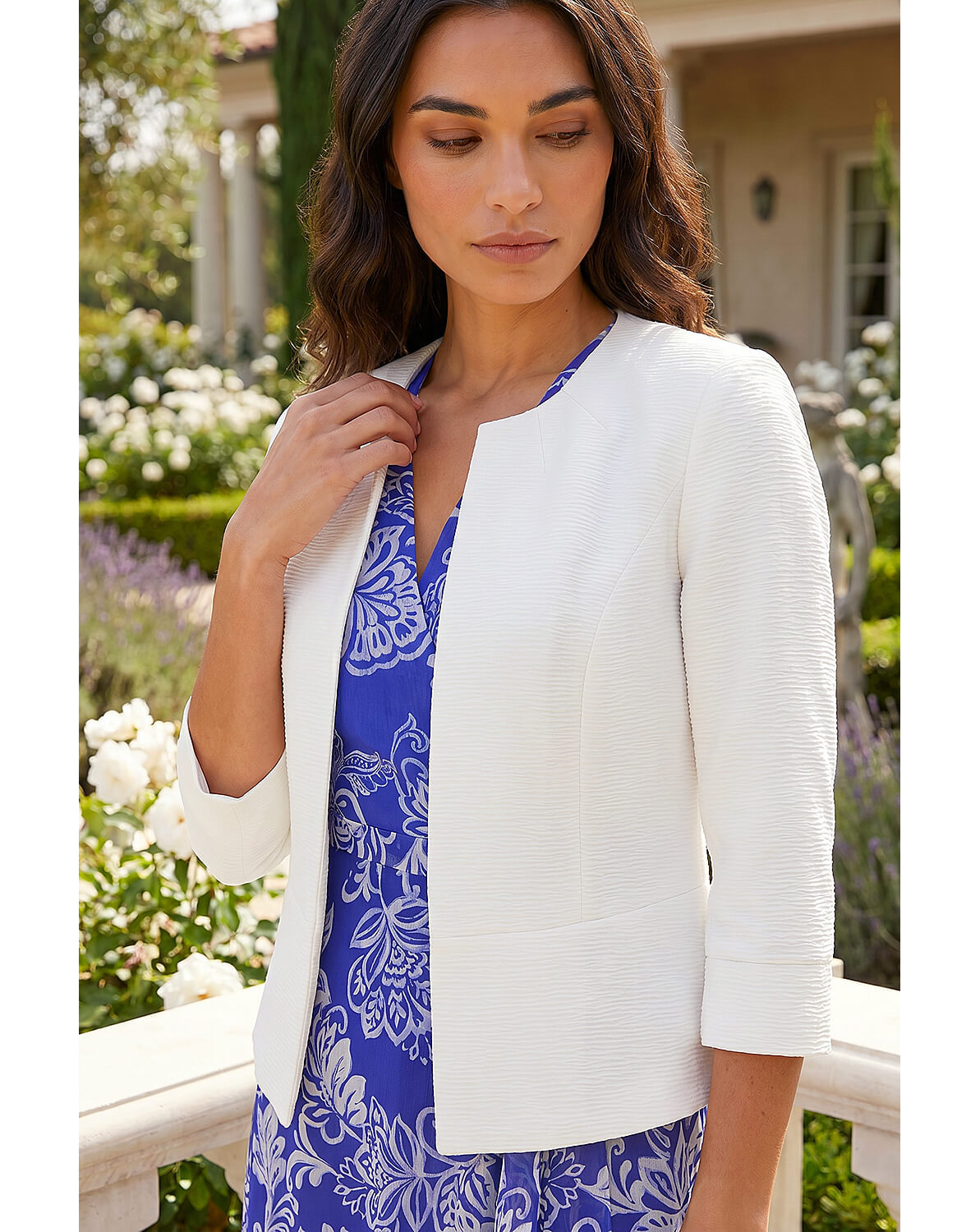 Roman Tailored Jacquard Jacket