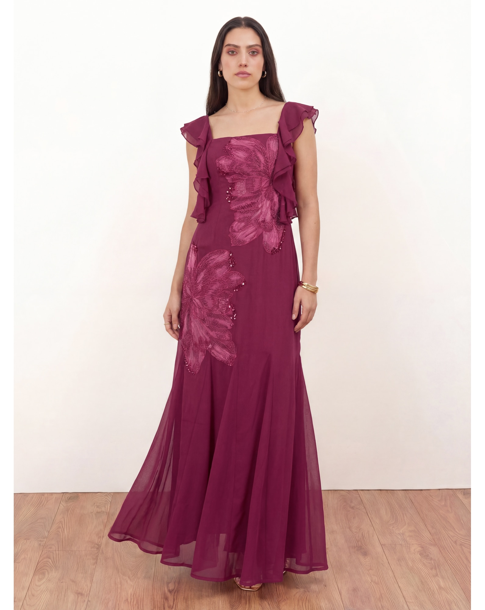 New In - Maya Deluxe Embroidered Maxi Dress