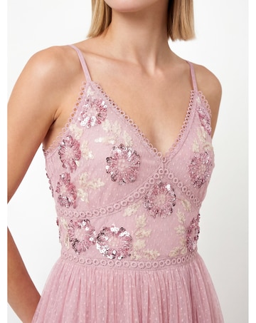 Maya Deluxe Floral Embellished Maxi Dres