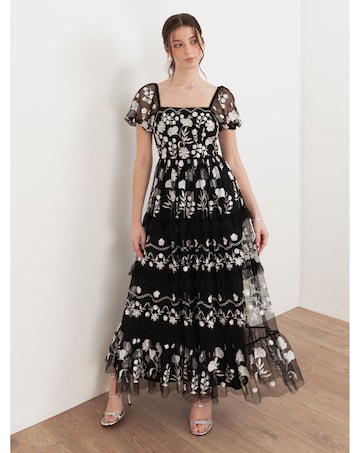 Maya Deluxe Embroidered Dress