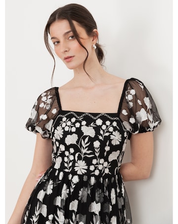 Maya Deluxe Embroidered Dress