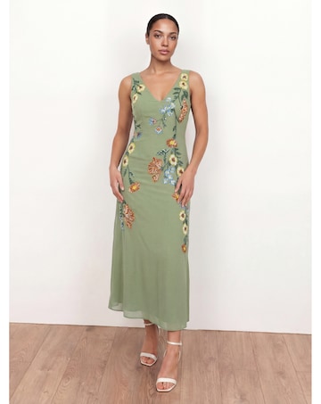 Maya Deluxe Floral Embellished Midaxi Dr