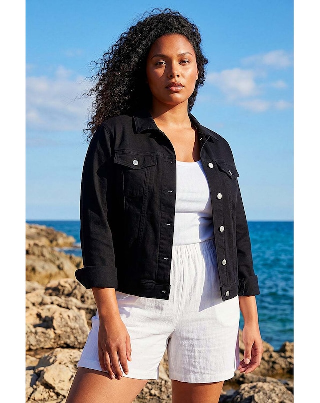 Roman Curve Bengaline Pocket Jacket