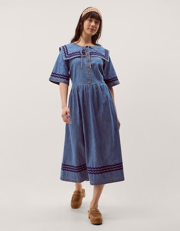 Monsoon Shelby Square Collar Midi Dress