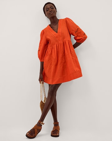 Monsoon Noelle Embroidered Mini Dress