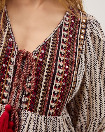 Monsoon Laila Embellished Print Blouse