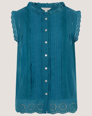 Monsoon Trish Sleeveless Frill Top