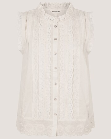 Monsoon Trish Sleeveless Frill Top