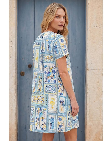 Roman Petite Floral Tile Tunic Dress