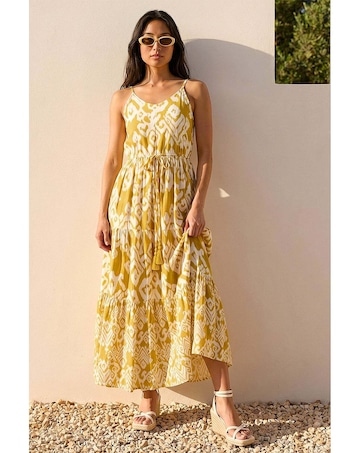 Roman Petite Abstract Strappy Dress