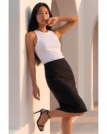 Roman Petite Stretch Pencil Skirt