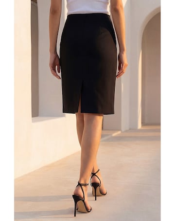 Roman Petite Stretch Pencil Skirt