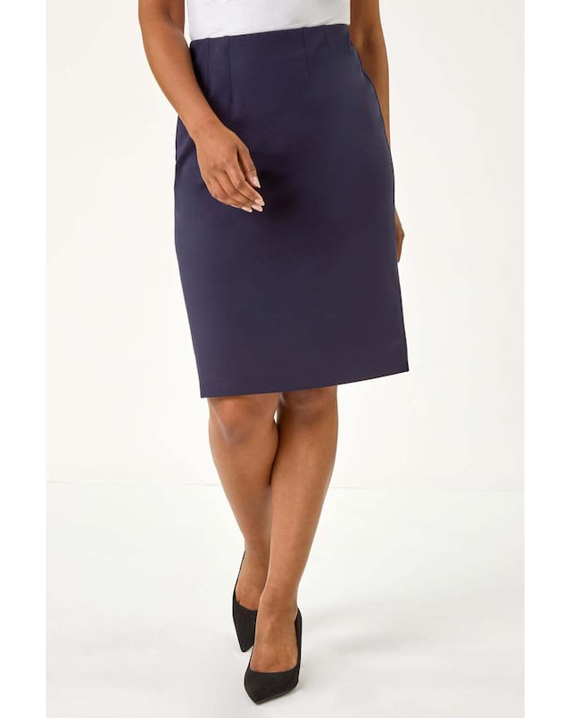 Roman Petite Stretch Pencil Skirt