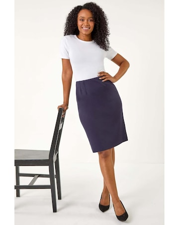 Roman Petite Stretch Pencil Skirt