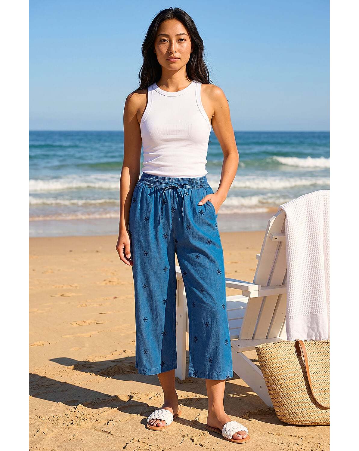 Roman Petite Embroidered Trousers