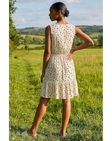 Roman Petite Cherry Tie Waist Dress