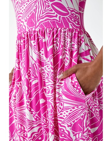 Roman Petite Stretch Jersey Pocket Dress