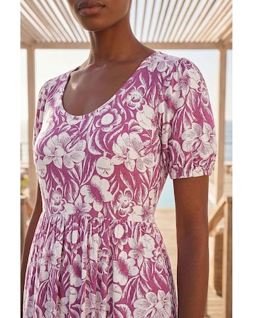 Roman Petite Floral Frill Midi Dress