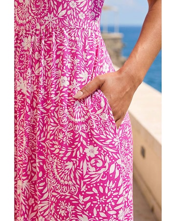 Roman Petite Floral Pocket Midi Dress